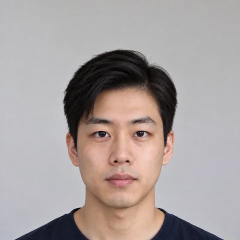 ミディアムの七三分け